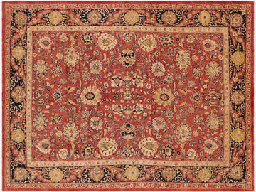 handmade Traditional Kafkaz Red Blue Hand Knotted RECTANGLE 100% WOOL area rug 9  x 12